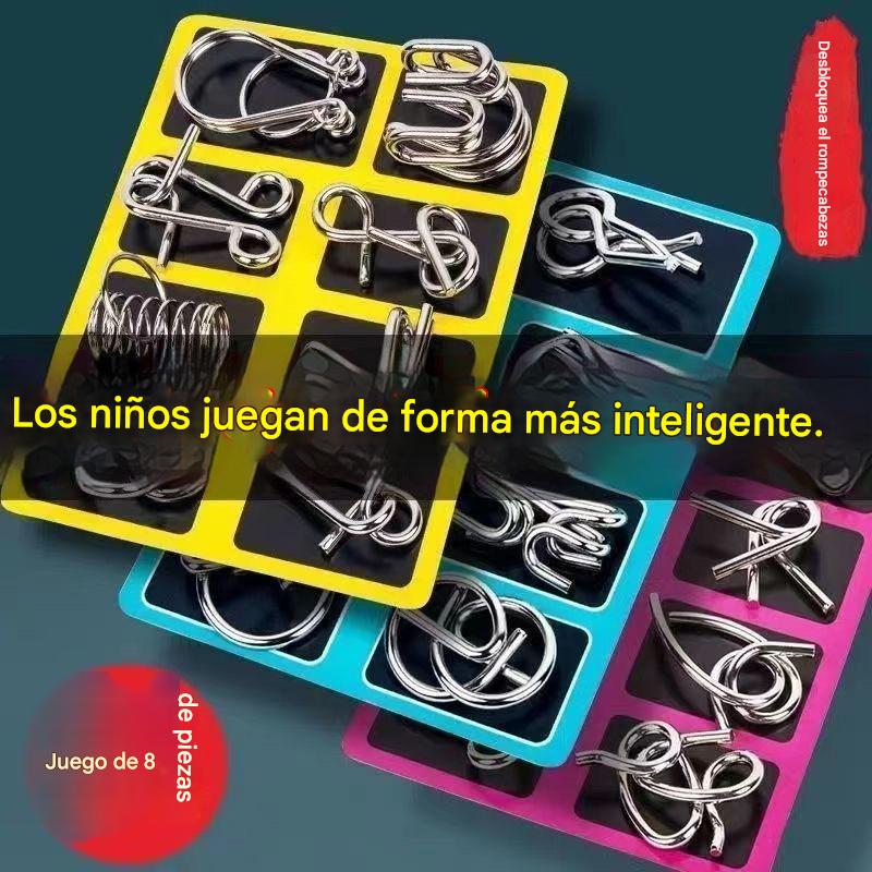 【Compre 1 juegos y obtenga 2 juegos gratis】Juguetes educativos para niños, hebilla de inteligencia