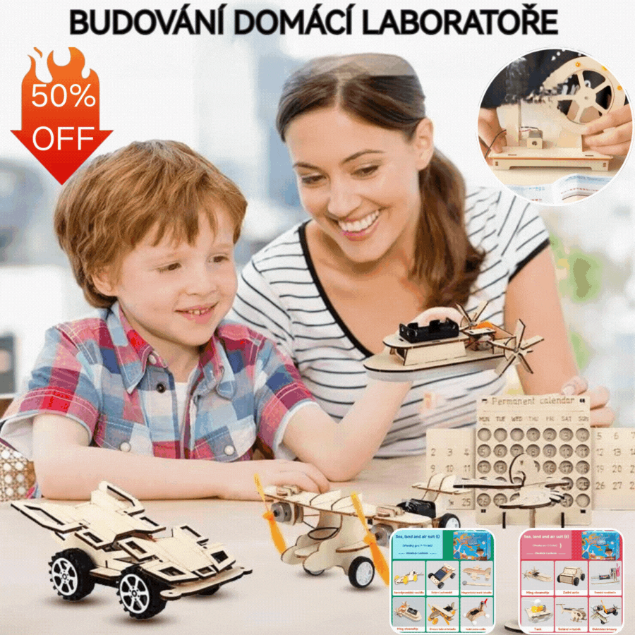 🔥【✨Un conjunto de 6 experimentos】Juguetes de ingeniería creativos hechos a mano