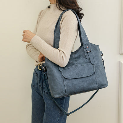 👜✨Nová štýlová a elegantná dámska ramenná taška vyrobená z pravej hovädzej kože