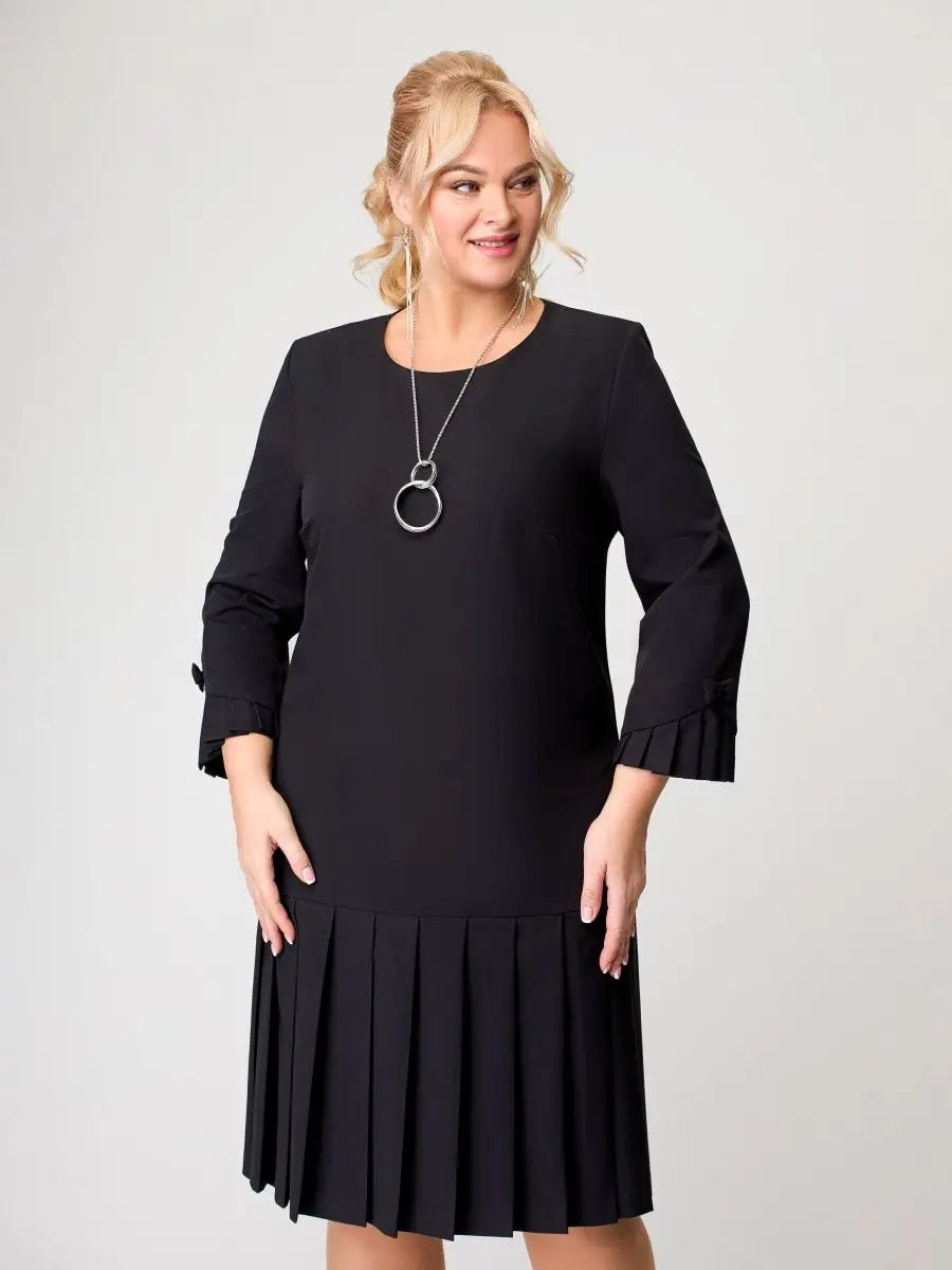 💌【S-5XL】👗 Nova modna, visokokakovostna, elegantna obleka z retro naborki iz leta 2025