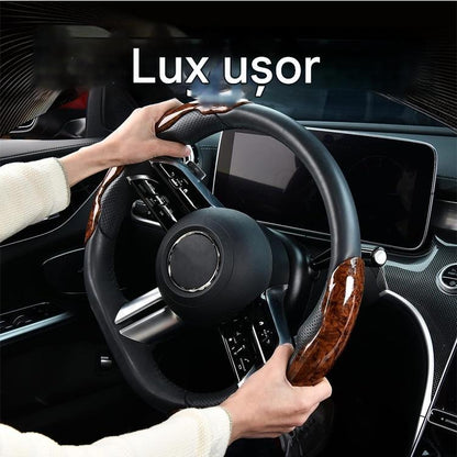 🚗【1 Set de 3 Bucăți】👍👍Husă volan auto antiderapantă din lemn