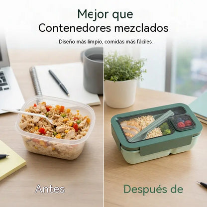 📢50%OFF📢🍱 Producto destacado | Fiambrera para microondas con compartimentos