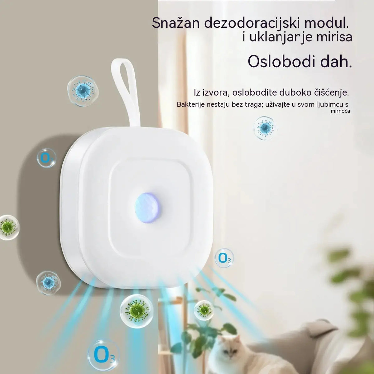 🌬️🐾Pametni dezodorans za kućne ljubimce s remenom za vješanje