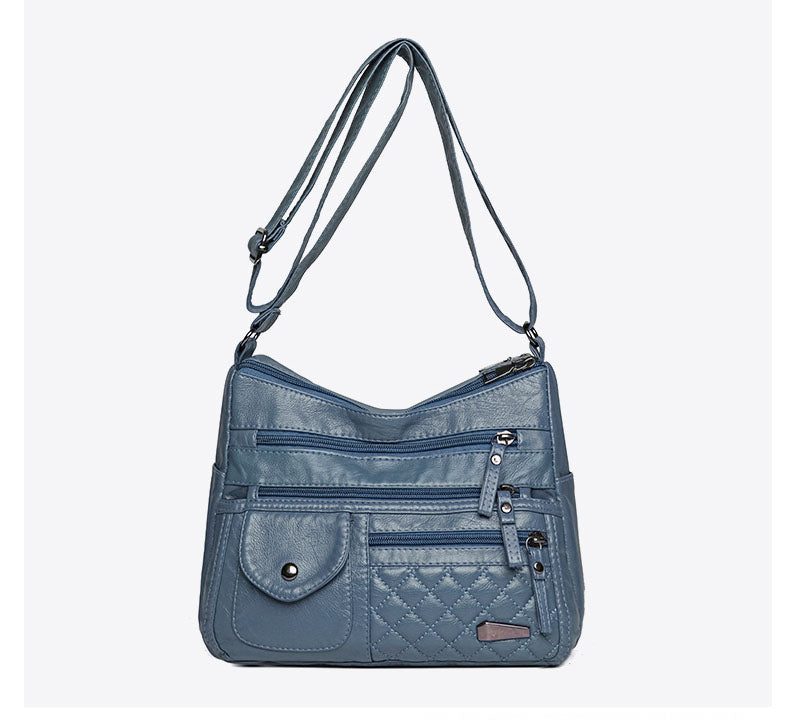 🔥Último día⏰50% de descuento👜Bolso de cuero suave de gran capacidad y múltiples capas para mujer