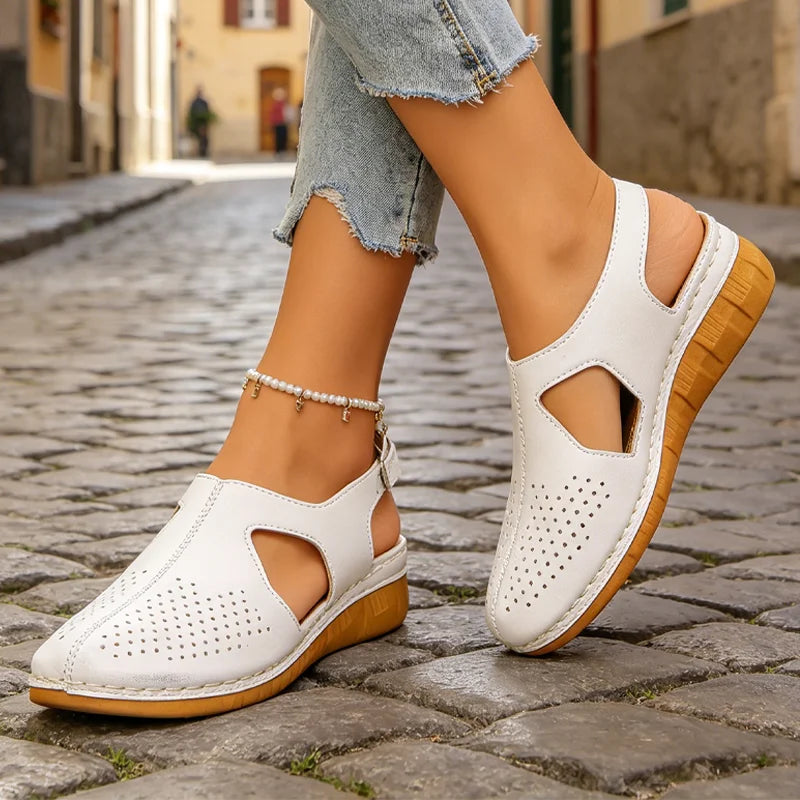 💖【Tallas 36-43】Sandalias de plataforma cerradas para mujer | Comodidad y estabilidad
