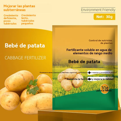 【10/20/30 paquetes】 Fertilizante foliar soluble "Magic Potato" ｜Para papas, maní, batatas, rábanos, taro y cebollas: promueve el crecimiento de las raíces y aumenta el rendimiento.