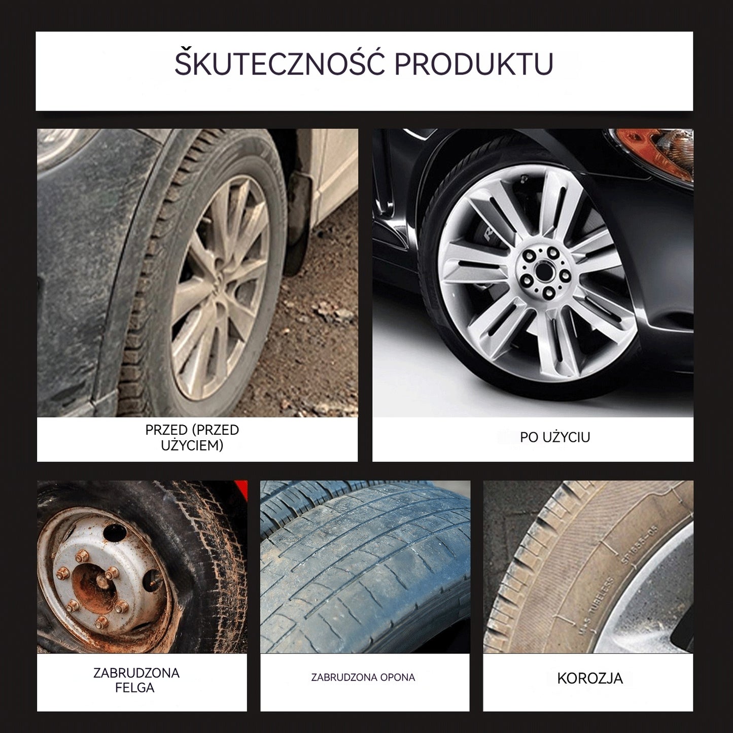 ✨ Wysokiej jakości wosk do czyszczenia i polerowania felg 🚗 Natychmiast przywraca połysk opon jak nowe | Efekt głębokiej czerni, długotrwała ochrona - Kup 1, otrzymaj 1 gratis