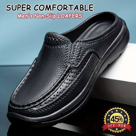 ✨👟【39-45】Nové pohodlné a priedušné kožené papuče pre mužov 3911849