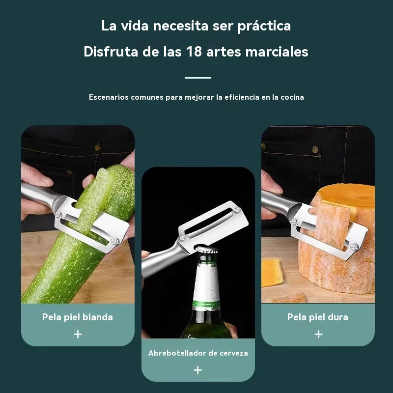 🔥【Compre 1 y obtenga 1 gratis】Pelador de acero inoxidable engrosado para uso en la cocina.