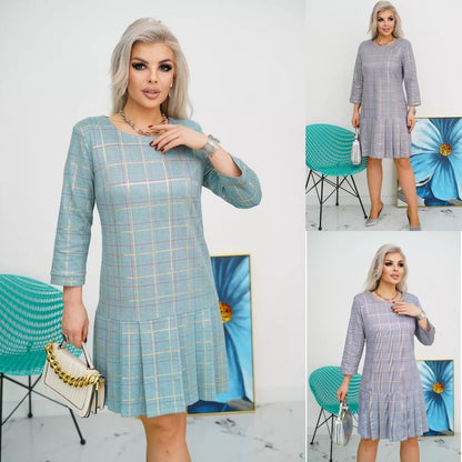 💜💚【S-5XL】Vysoko kvalitné módne šaty 3834918