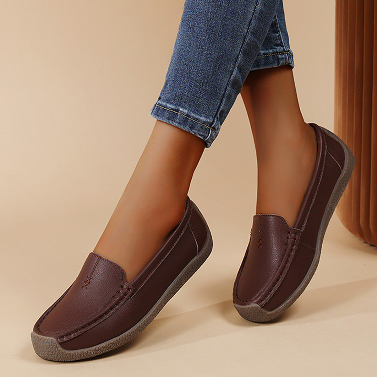🌸 Mocasines de Piel Suave para Mujer | Nueva Colección 2026 ✨ Zapatos Planos Cómodos y Elegantes 【Tallas 35-44】👑