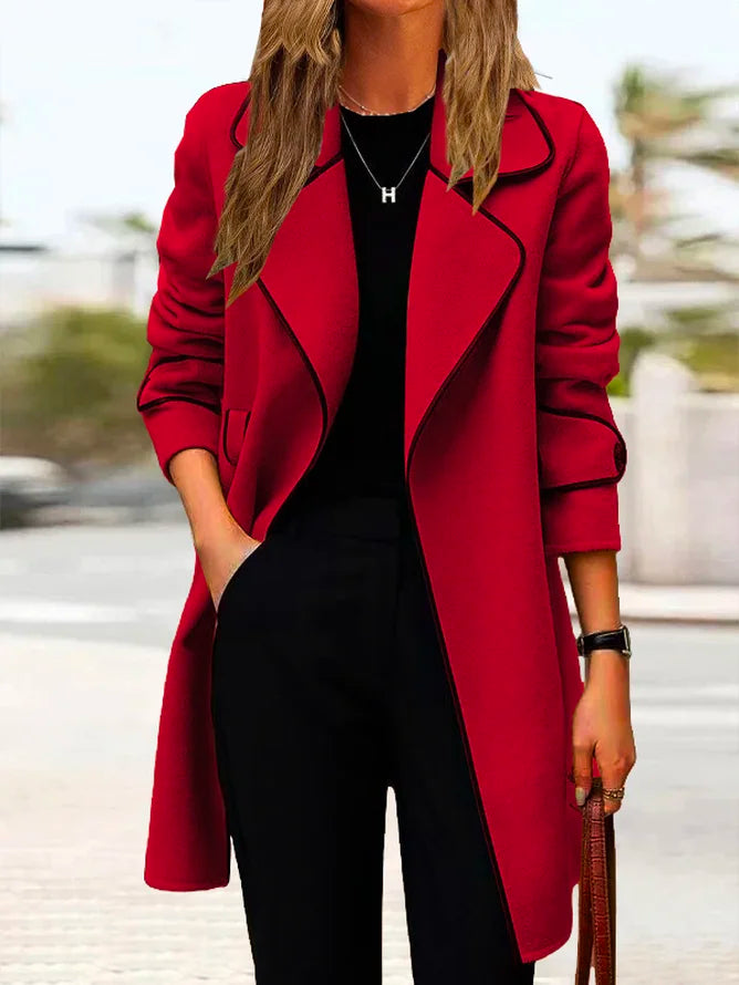💖🔥【50% de descuento】[M-4XL] Abrigo de cachemira de doble cara para mujer, otoño/invierno 2025