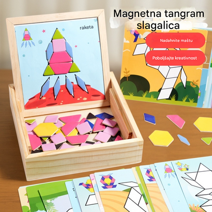 🔺🔷Geometrijski volumen magnetske Tangram slagalice