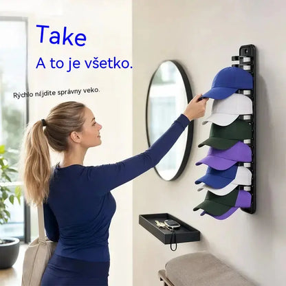 【2 kusy】Priestorovo úsporný organizér na klobúky