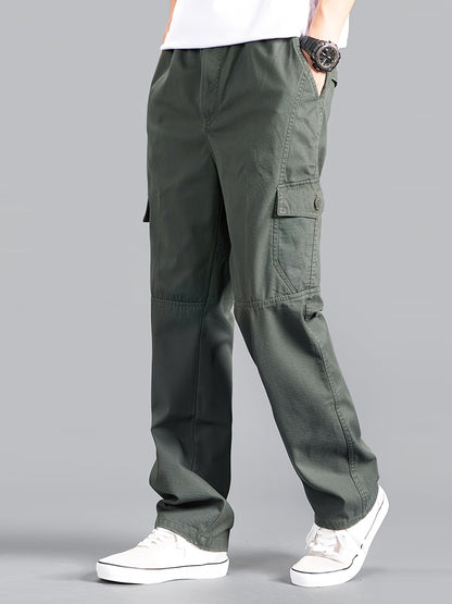 🔥M-6XL👨Pantalones cargo de talla grande para hombre con múltiples bolsillos, perfectos para el uso diario informal【Nuevo - 50% descuento】