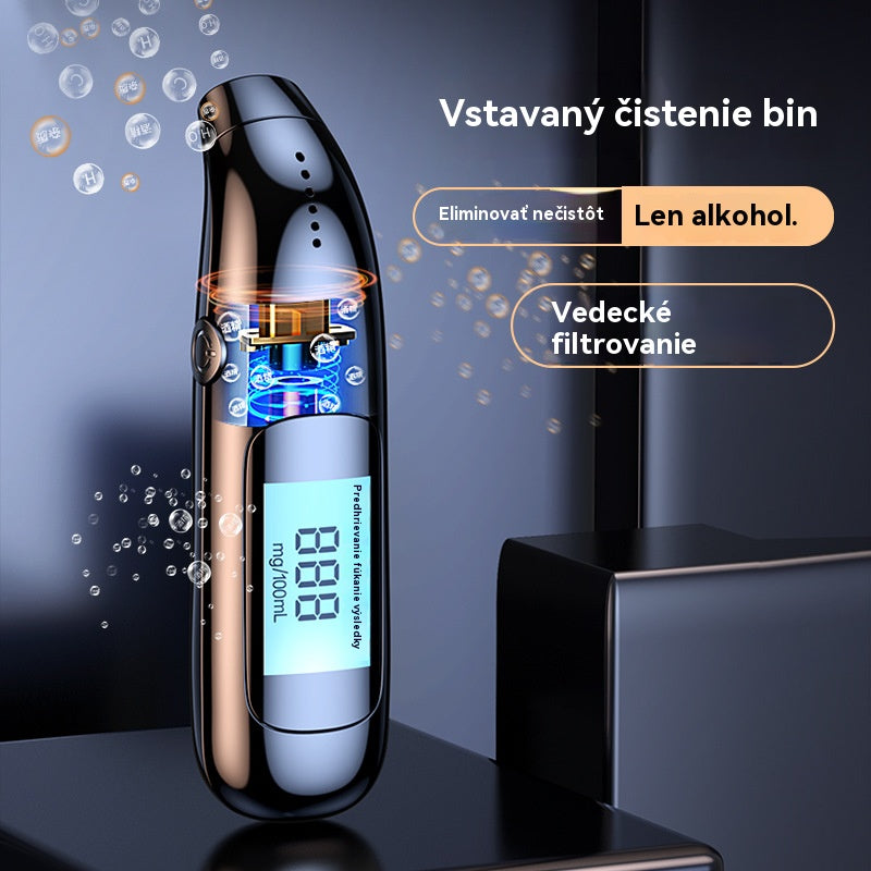 🔥【Novinka za polovičnú cenu⚡】🍷Vysoko presný prenosný dychový analyzátor – zmerajte si hladinu alkoholu pred jazdou