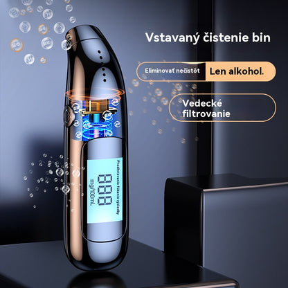🔥【Novinka za polovičnú cenu⚡】🍷Vysoko presný prenosný dychový analyzátor – zmerajte si hladinu alkoholu pred jazdou