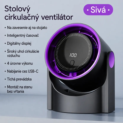 🧊🍃 Nový stolový turbínový ventilátor bez lopatiek (možnosť montáže na stenu)