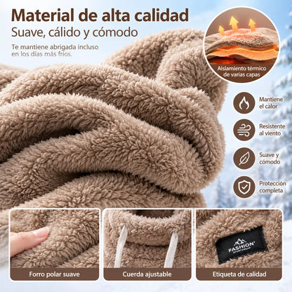 🧶50 % DE DESCUENTO🔥 Pasamontañas térmico y cortavientos para ciclismo en invierno