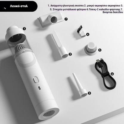 🔥【Set de 7 piezas】👍Aspiradora de mano de alta potencia, soplador portátil✅