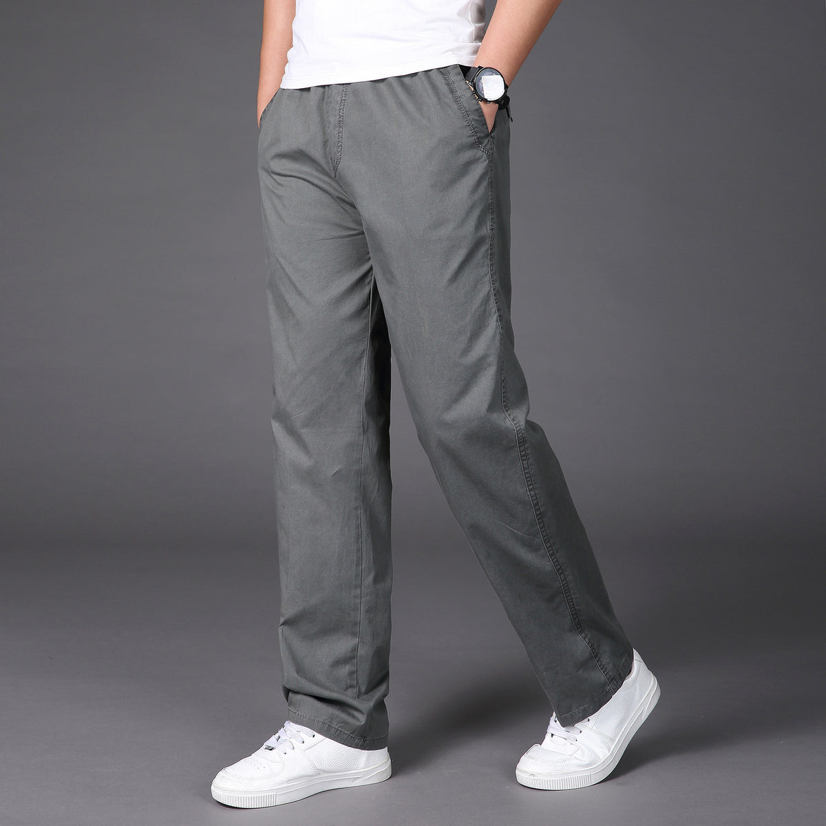 🔥【50-130KG】👖Nowe letnie spodnie męskie w dużych rozmiarach, oddychające i wygodne