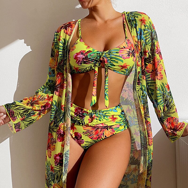 ☀️【S-2XL】👙Nová trojdielna letná plavková súprava 2025