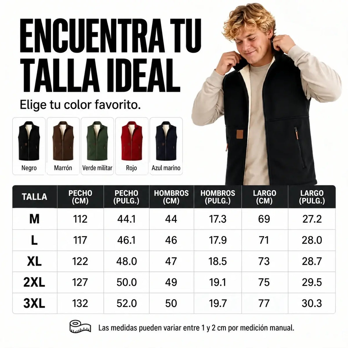 【M-4XL】❄️💕 Chaleco unisex cálido de invierno con forro polar