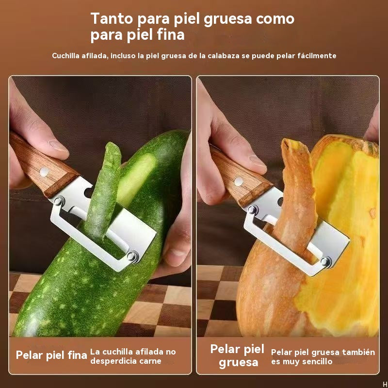 🔥【Compre 1 y obtenga 1 gratis】Pelador de acero inoxidable engrosado para uso en la cocina.
