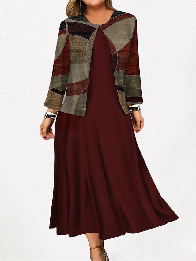 👗🎀[S-3XL] 2025 nova cvjetna haljina kratka jakna modno ležerno odijelo