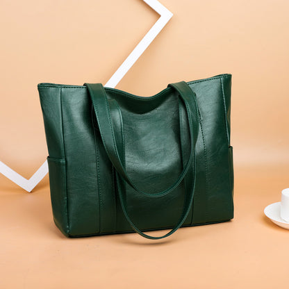 👜 Nová dámska kabelka cez rameno z mäkkej kože – Veľká kapacita, univerzálny štýl, elegantná tote taška pre každodenné použitie!