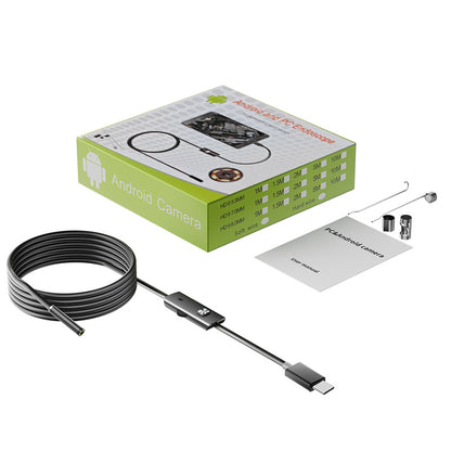 📱 Endoscopio industrial de 7 mm completamente nuevo con conexión directa a la cámara mediante USB tipo C, compatible con varios teléfonos móviles (endoscopio resistente al agua).