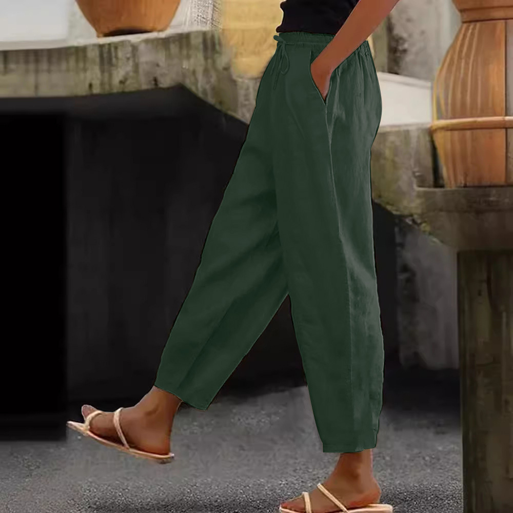 😍Posljednji dan promocije - 50% popusta💕【S-5XL】Ženske ležerne pamučne i lanene hlače