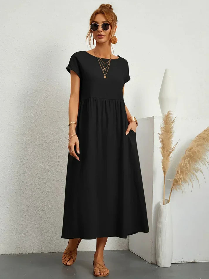 SEGOVIA - Vestido fluido con elegancia temporal