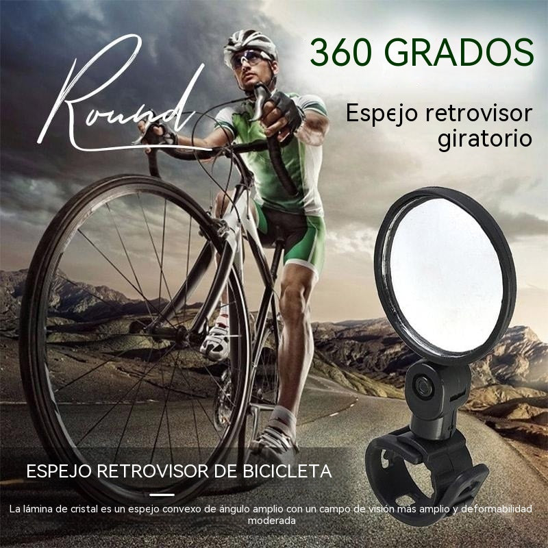 【Compra uno y llévate otro gratis】🚴🏍️Espejo retrovisor giratorio de 360 grados