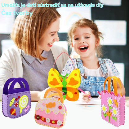 🎁🔥【8 kusov】Ručne vyrobené detské tašky z netkanej textílie pre domácich majstrov, najlepší darček pre deti