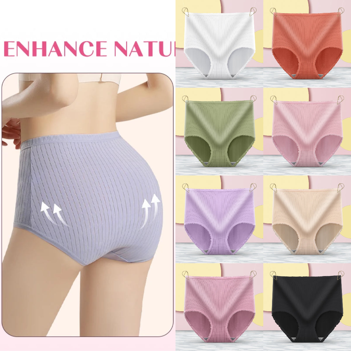 💖(8 kusov) Posledný deň 50% zľava: Antibakteriálne vodeodolné nohavičky s vysokým pásom