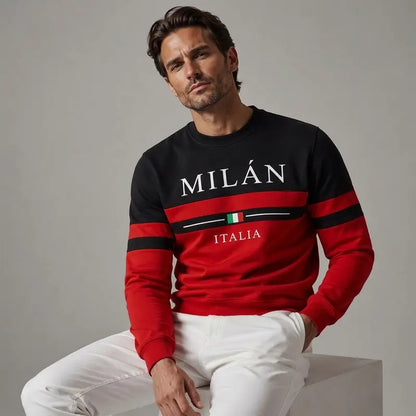 ✨🌟👕【S-6XL】Sudaderas para hombre con estampado Milano Italia