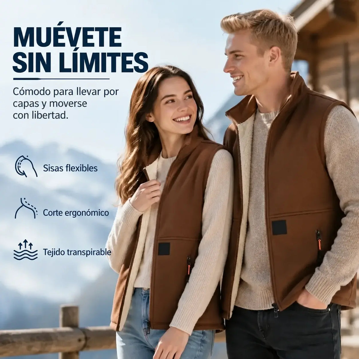 【M-4XL】❄️💕 Chaleco unisex cálido de invierno con forro polar