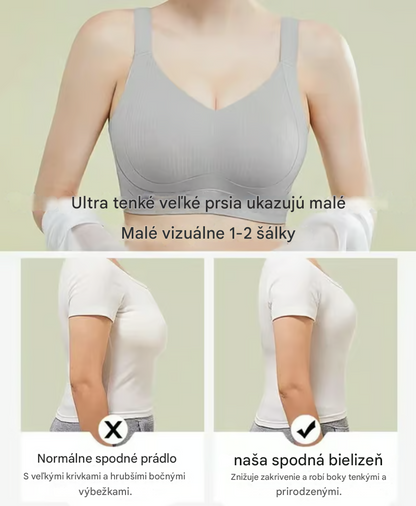 😍🎁【Zľava na nový produkt】【Balenie 2 kusov】❤️Dámska bezšvová tvarujúca podprsenka, pohodlná, priedušná, športová podprsenka【40-95 kg】
