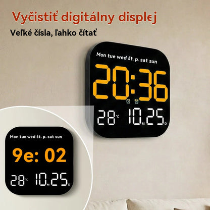 🕰️ 🛏️ Časovo obmedzená 40% zľava! Digitálne hodiny do domácnosti a kancelárie – jemné budenie, rozlúčte sa s rušivými budíkmi! Nastaviteľný jas, tichá prevádzka v noci. Zobrazuje aj teplotu. Spoľahlivý spoločník pre váš každodenný život. 🌙