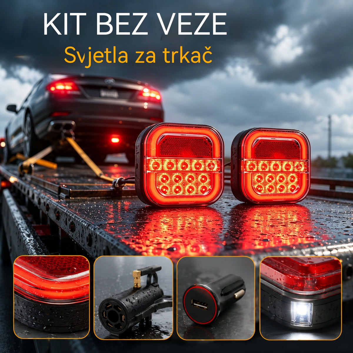 🚦【Univerzalna 12V/24V】🚦 LED svjetla za prikolicu automobila