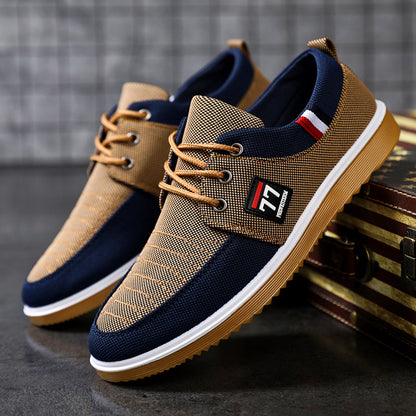 🔥[Novedad a mitad de precio] 🔥Zapatillas casuales de lona transpirables para hombre (modelo 2026)
