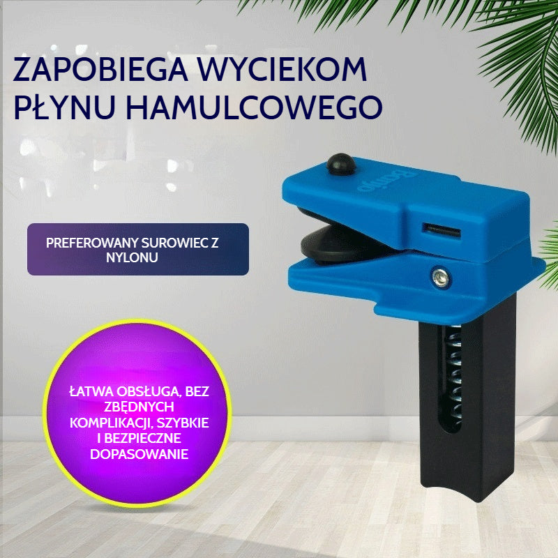 🚗 🔧【Zestaw 4 sztuk】Zacisk do przewodu płynu hamulcowego – zapobiega wyciekom płynu hamulcowego