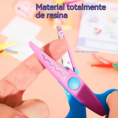 🥰【6-dielna sada】✂️🌈Detské bezpečnostné nožnice (na kutilské projekty)