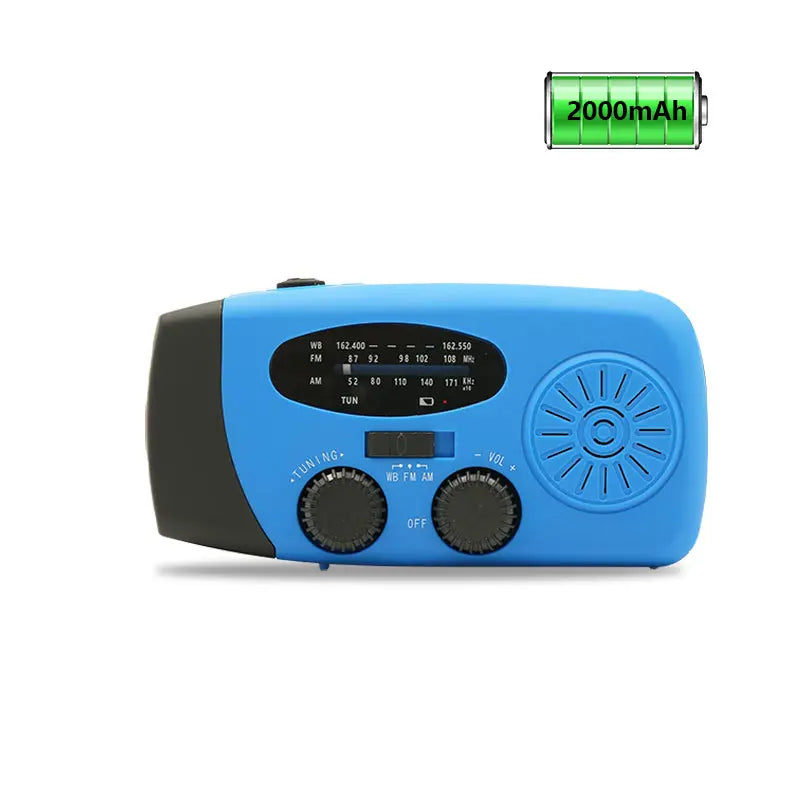 Radio de emergencia solar portátil multifuncional
