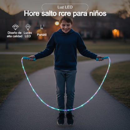 🏃【Compra 1, llévate 1 gratis】🌈 Cuerda para saltar con luz LED para niños