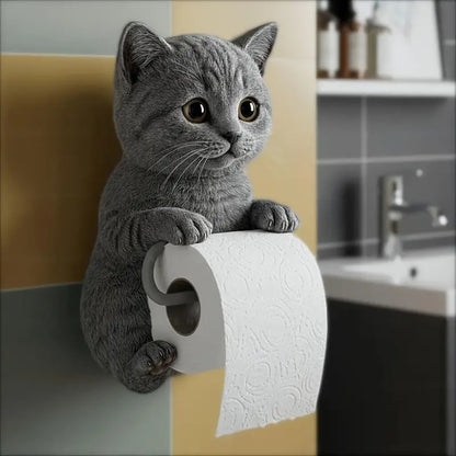 🐱 Adorable portarrollos de papel higiénico con diseño de gato