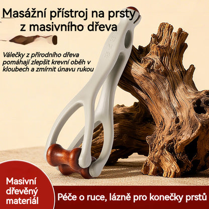 🎁💸【Kupte 2, dostanete 2 zdarma】🌿 Masážní přístroj na prsty z masivního dřeva: Válečky z přírodního dřeva pomáhají odblokovat kloubní meridiány a zmírnit únavu rukou.