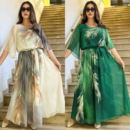 🎄👗【S-5XL】💖Módne dámske šaty z kvalitného šifónu 2025.