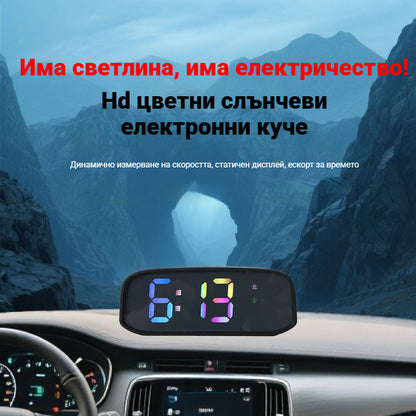 🚗Соларен дисплей за автомобилен скоростомер